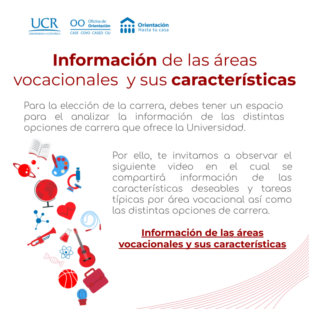 Información De Las áreas Vocacionales Y Sus Características