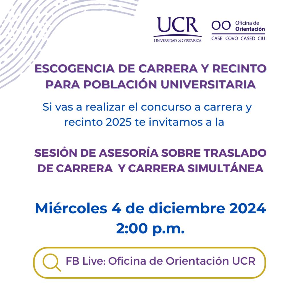 Escogencia De Carrera Y Recinto Población Universitaria
